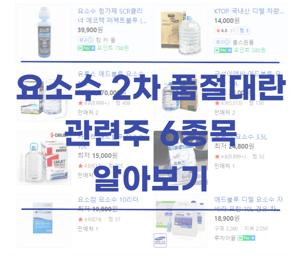  요소수 품절 사태 관련주 핵심 테마주 6종목 알아보기