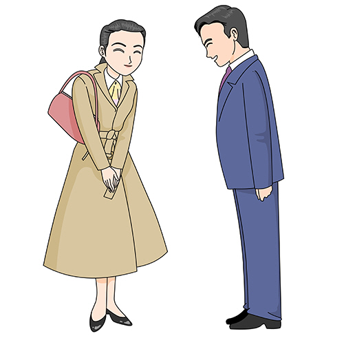  직장 예절 일러스트 이미지