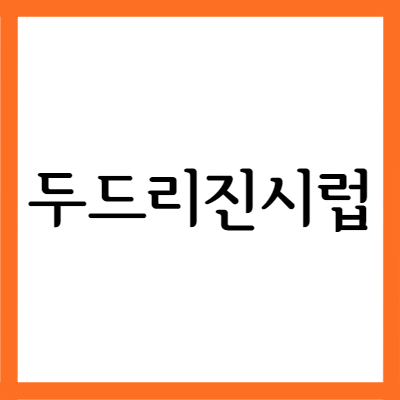  알러지약 두드리진시럽, 효능과 주의사항 자세히 알아보기