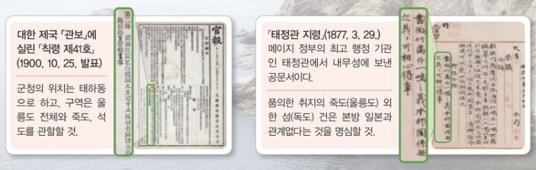 대한제국 관보에 실린 칙령 41호, 태정관 지령