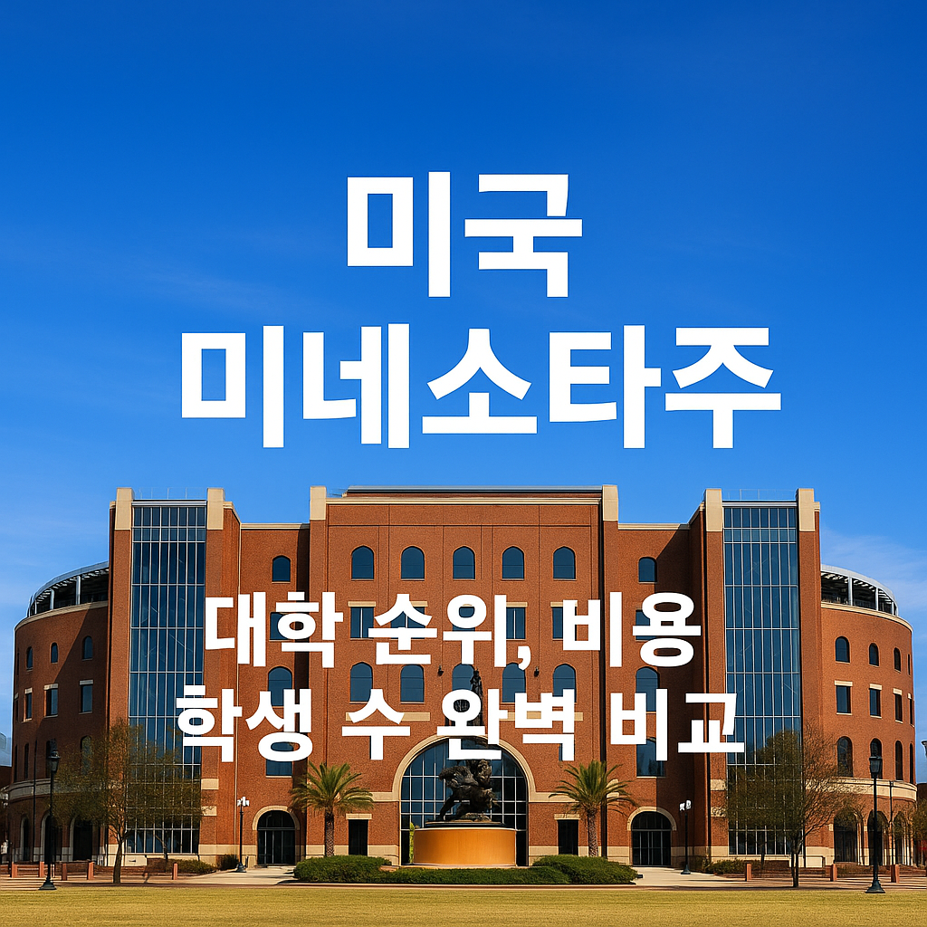 미국 대학 순위-미네소타주 대학 순위, 비용, 학생 수 완벽 비교 이미지