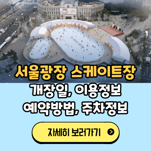 서울광장 스케이트장 개장, 예약, 요금, 운영시간