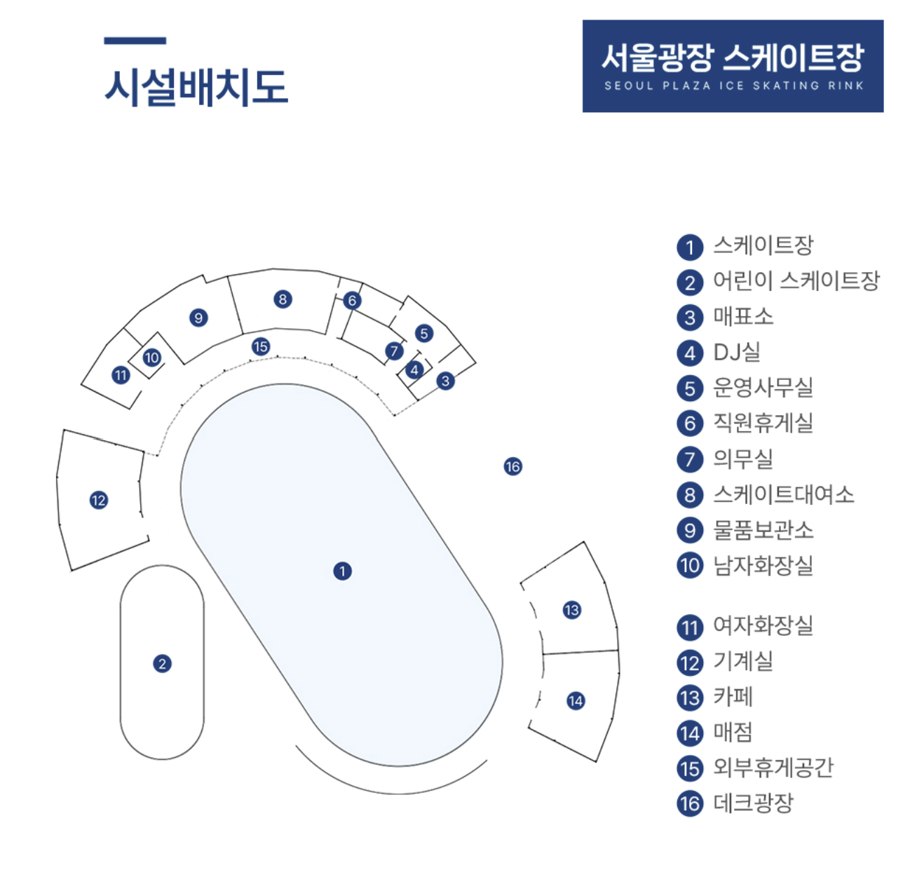 서울광장 시설배치도