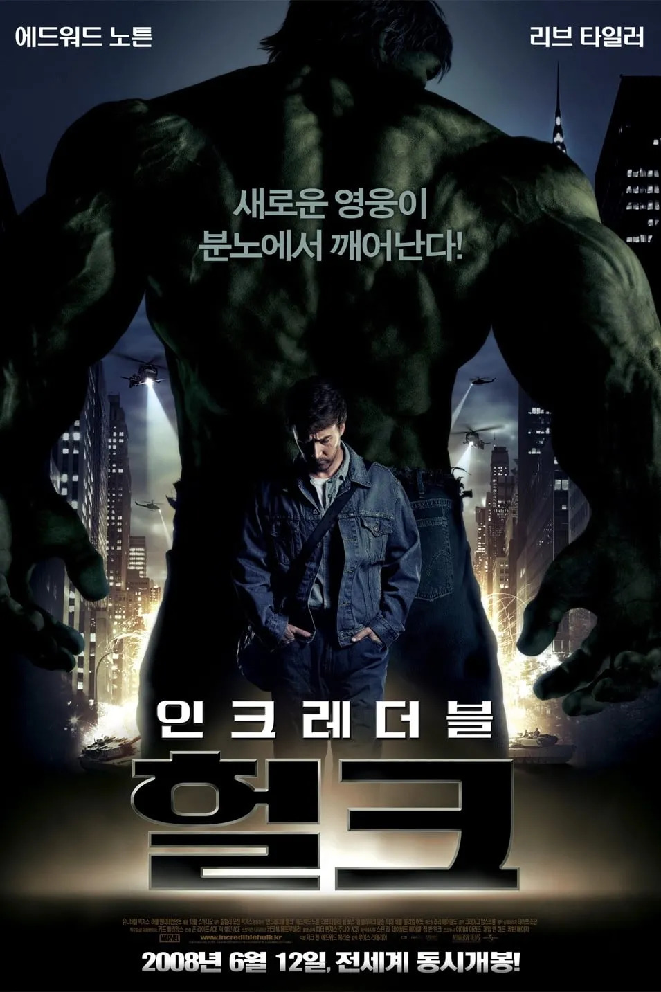 영화 인크레더블 헐크 포스터