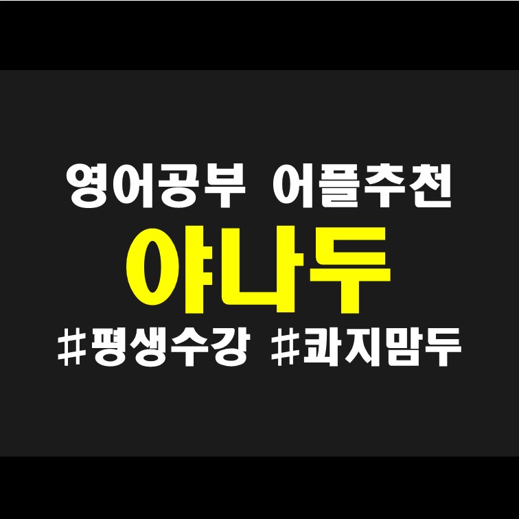  [영어공부] 네이버 영어번역기 영어해석기 없이 야나두 평생수강만 있으면 된다! (야나두 짤 포함)