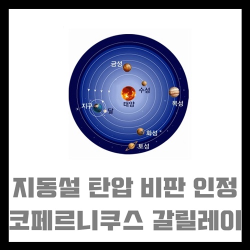 지동설 개요 코페르니쿠스 갈릴레이 지동설 탄압 비판 인정