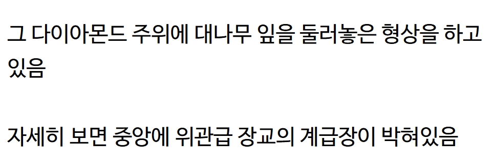 국군 계급장에 숨겨져있는 비밀 8