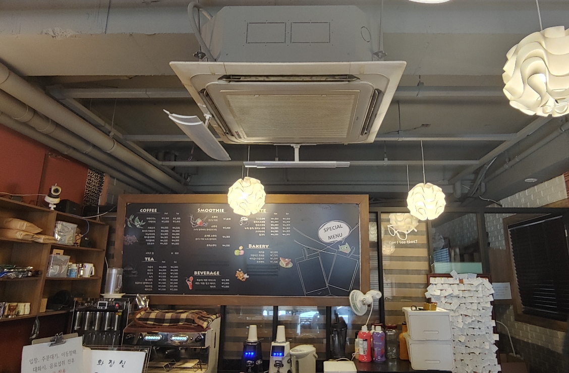  시스템 에어컨 판넬 교체,에어컨 청소