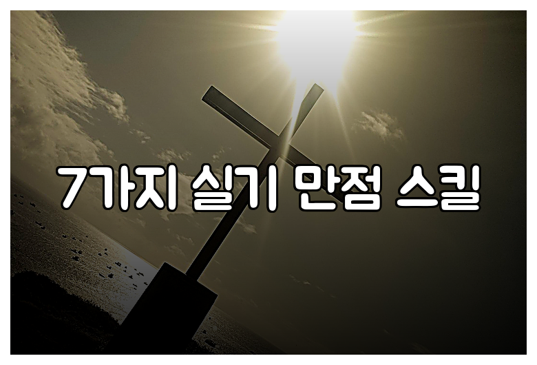7가지 실기 만점 스킬