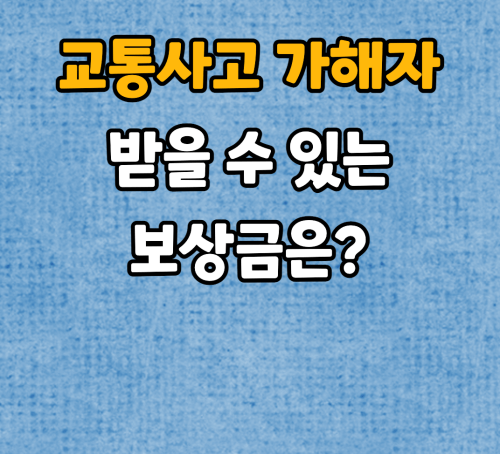 교통사고 가해자 보상금