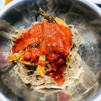 막국수 닭무침 닭곰탕