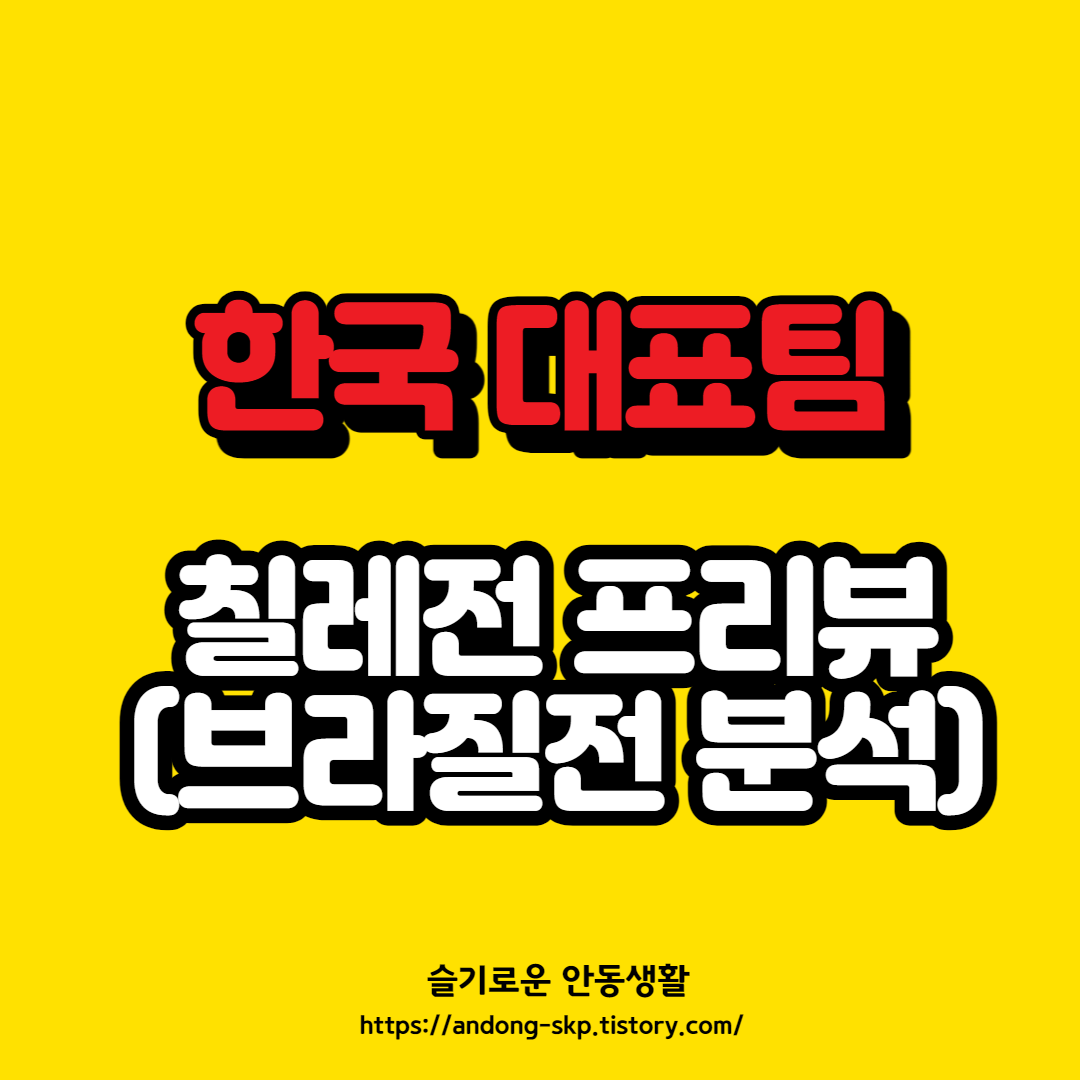  [칠레전] 한국 축구 국가대표 평가전 정보