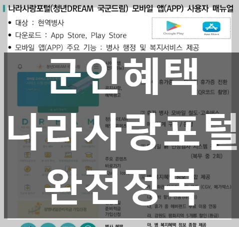나라사랑혜택 사이트