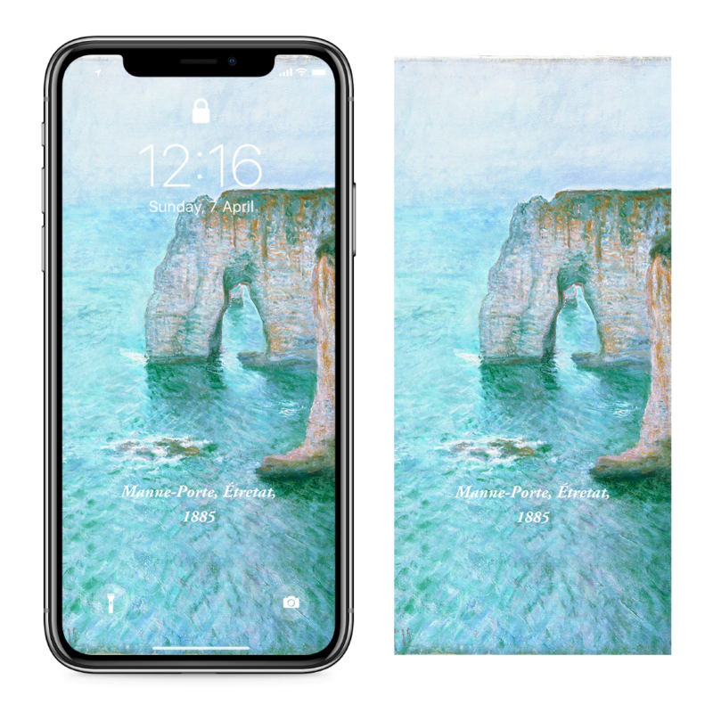 06 만포르트 에트르타 C - Claude Monet 아이폰명화배경화면