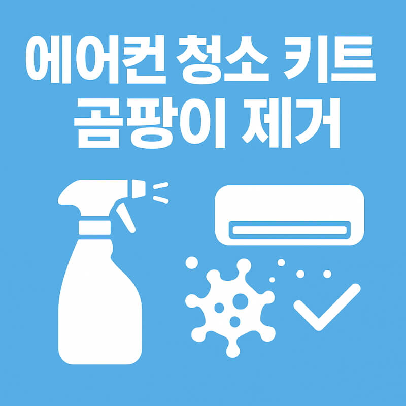 셀프 에어컨 청소 키트 곰팡이 제거 관련사진