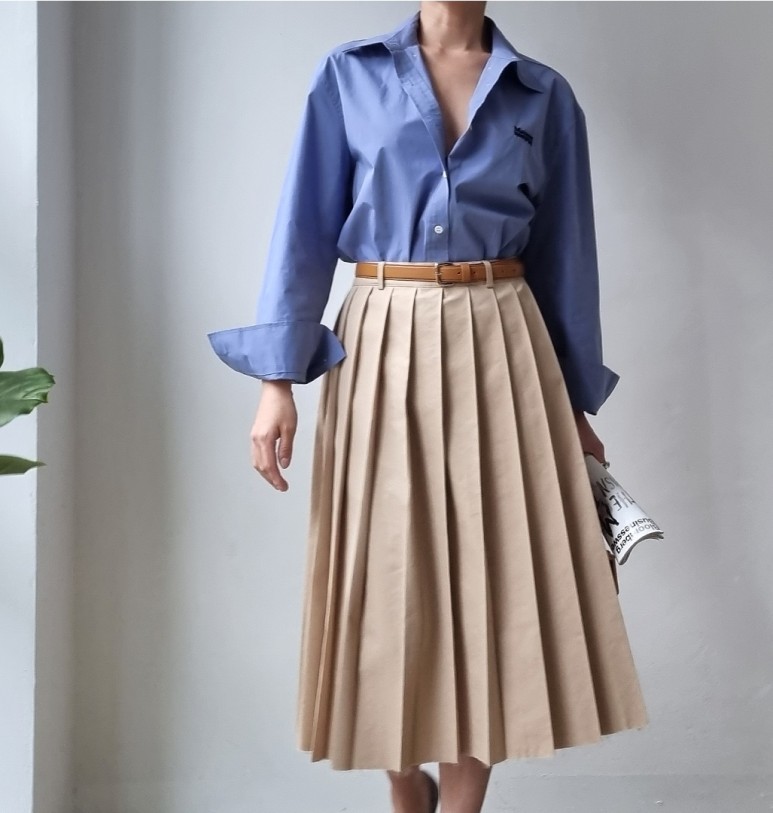 색상 배색 품절상품과 배송지연안내 - 메종셔츠 ( 블루색상 24