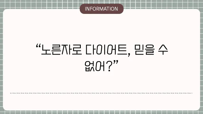 다이어트 노른자