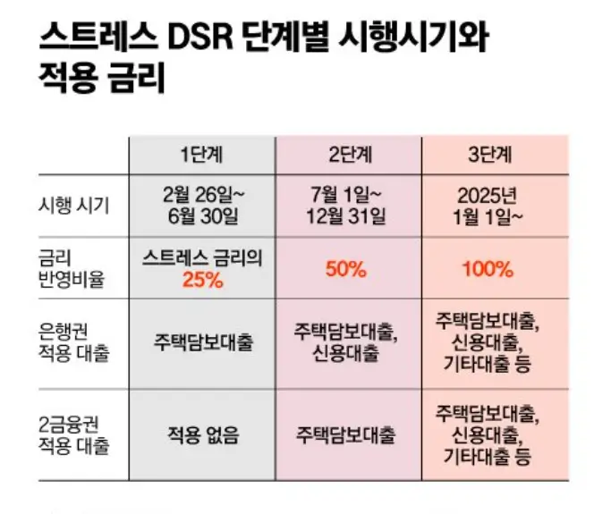 스트레스 DSR 의 적용 단계