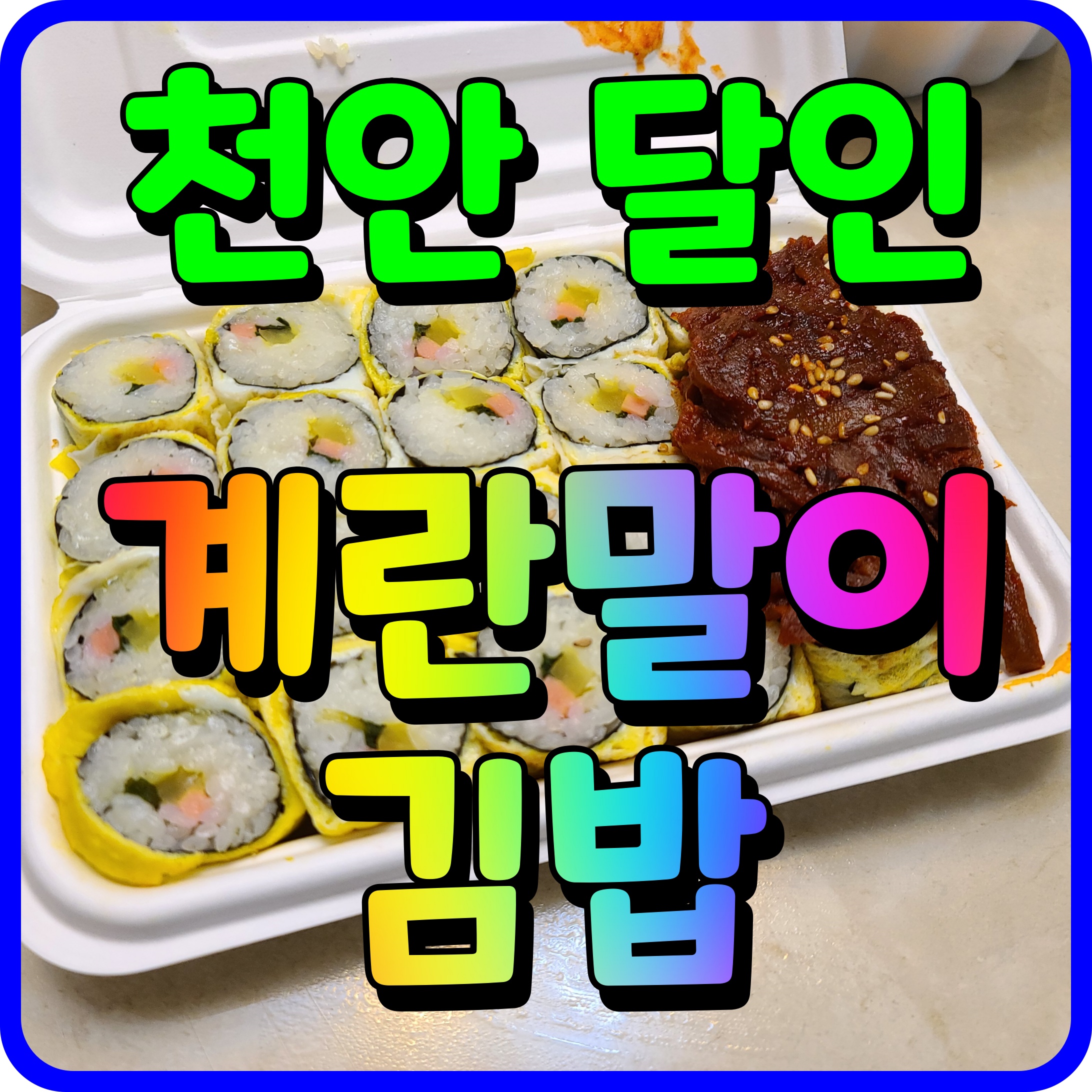  천안 성정동 계란말이 김밥 간단한 점심메뉴 도시락 요거 하나면 딱이지