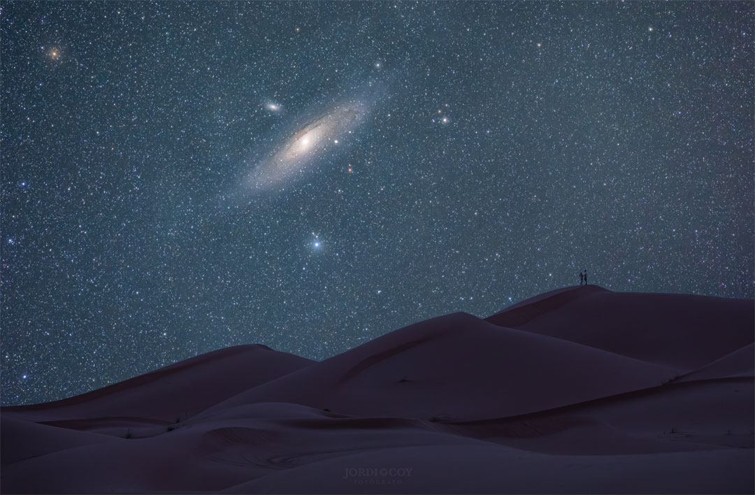  [NASA/APOD/오늘의 천체사진] Andromeda over the Sahara Desert