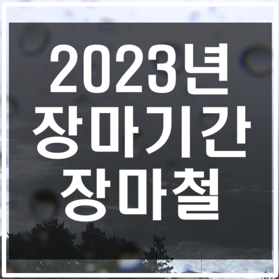 2023년-장마기간