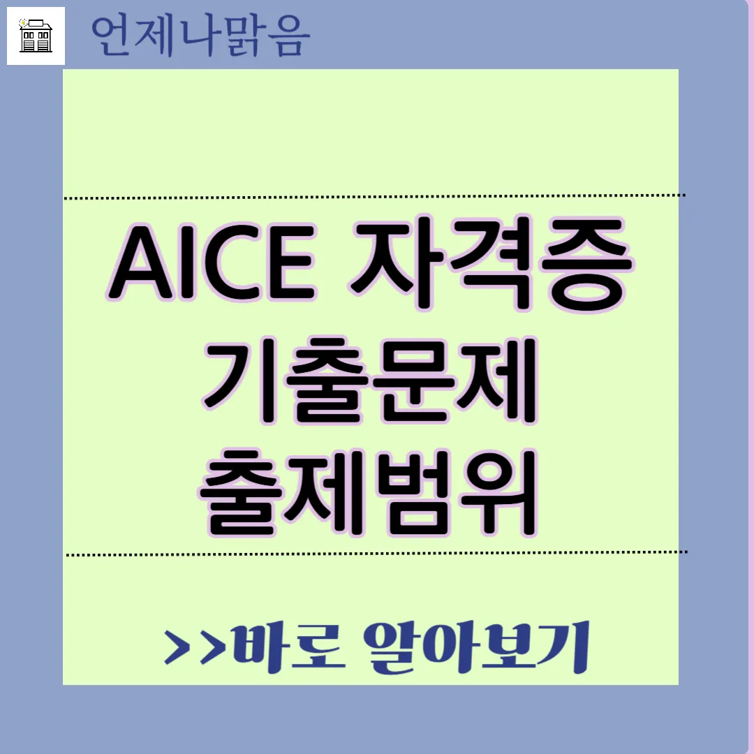 AICE 자격증