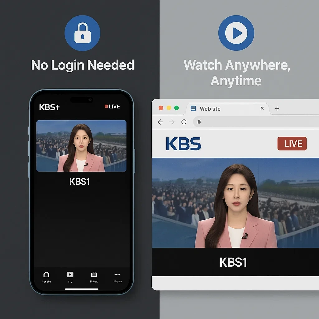 KBS 실시간 TV 보기|무료로 본방 사수하는 방법