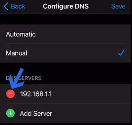 iPhone에서 DNS 변경