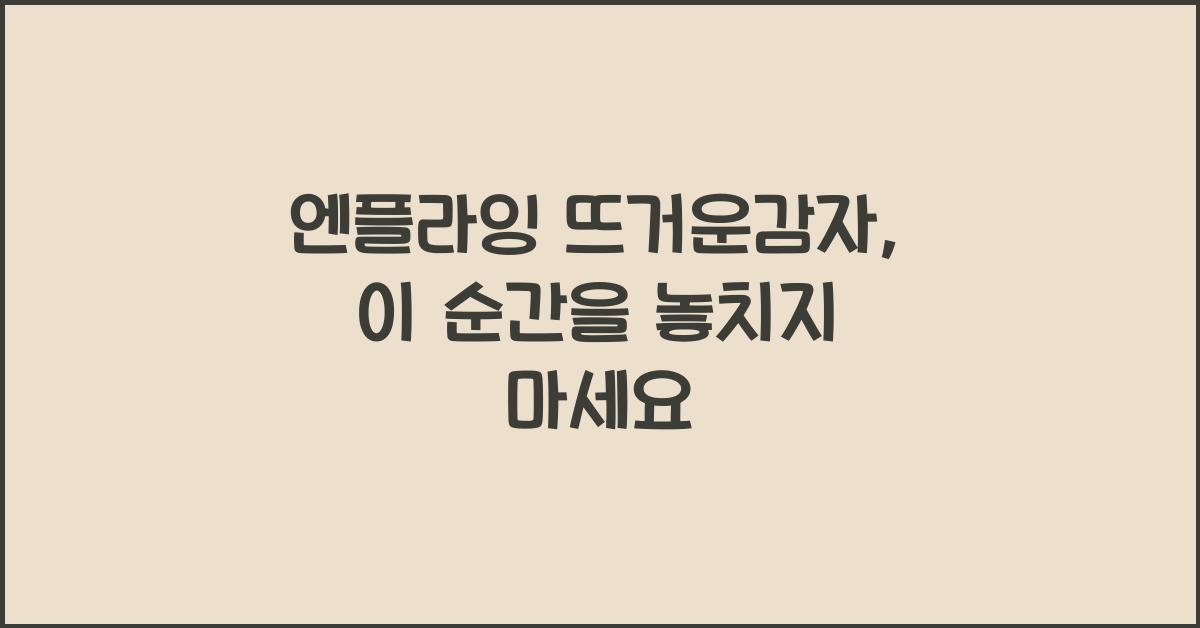 엔플라잉 뜨거운감자