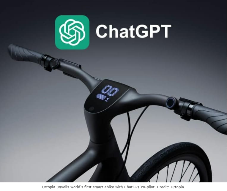 세계 최초의 스마트 전기자전거: ChatGPT VIDEO: The world&#39;s smartest ebike: Urtopia X ChatGPT