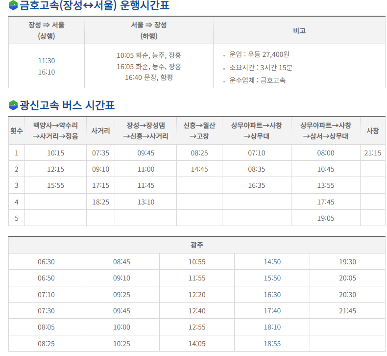 장성 황룡강 꽃 축제 찾아 오는 방법과 주차장