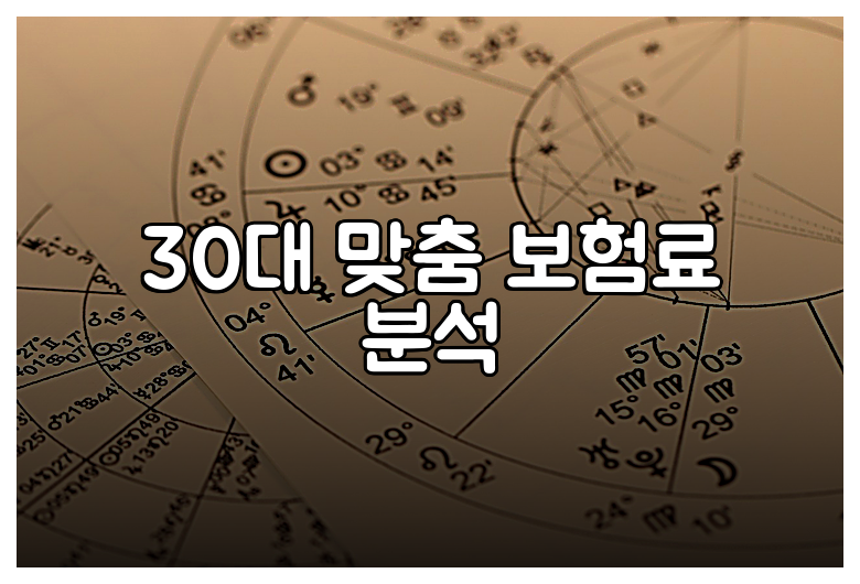30대 맞춤 보험료 분석