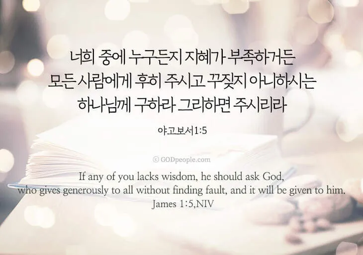 야고보서 1장 17절 해석 - 온갖 좋은 은사와 온전한 선물이 다 위로부터 내려오나니_2