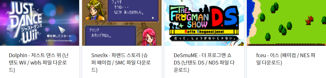  에뮬 게임 (Wii - SFC - NDS - FC) 2022.2.26