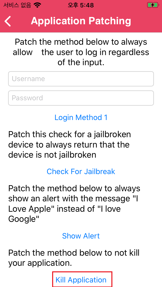 14. Aplication Patching(4) Kill Application