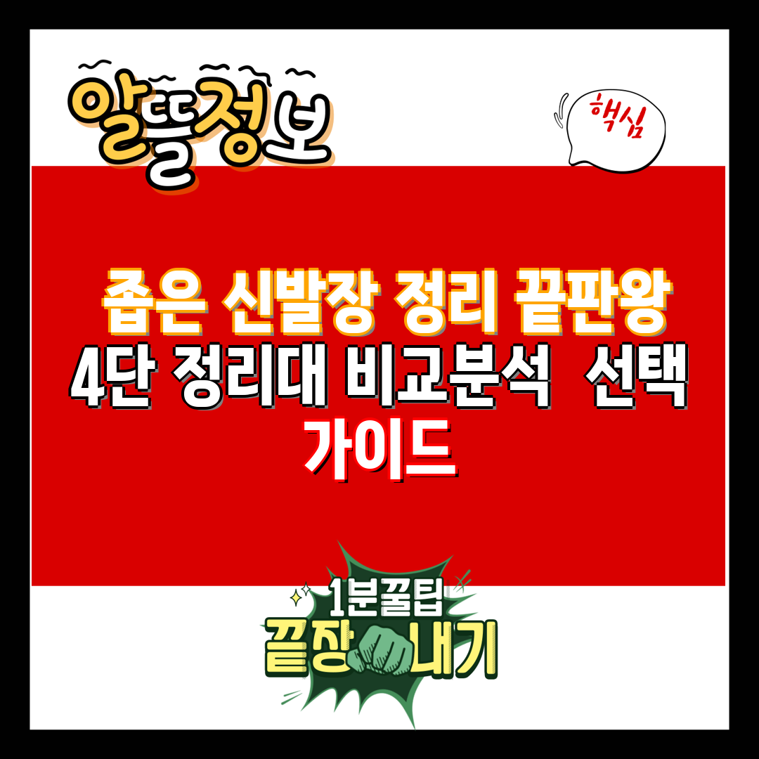  좁은 신발장 정리 끝판왕 4단 정리대 비교분석  선택