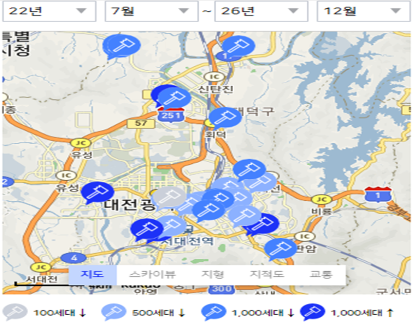 대전아파트공급물량