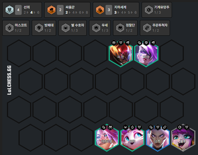 정화의 방호 리신 6선의 빌드업 3