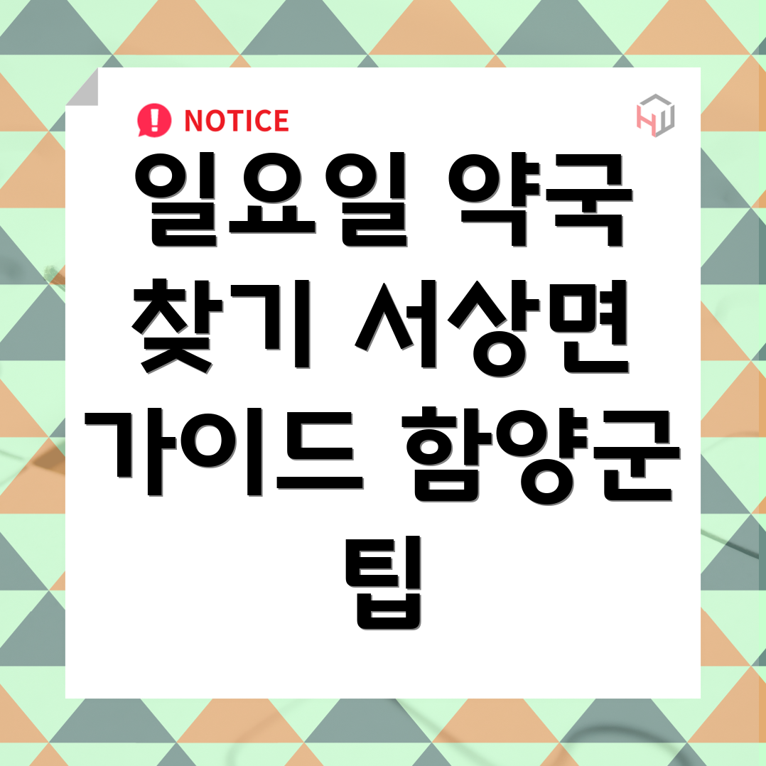 일요일 영업 약국