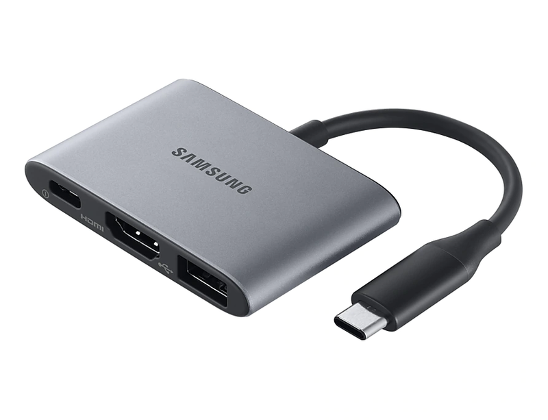  [usb 멀티포트] 삼성 멀티포트 어댑터 EE-P3200BJKGKR (3포트/USB 3.0 Type C/멀티탭) 노트북 화면을 TV와 빔 프로젝터에 연결하는 아답터