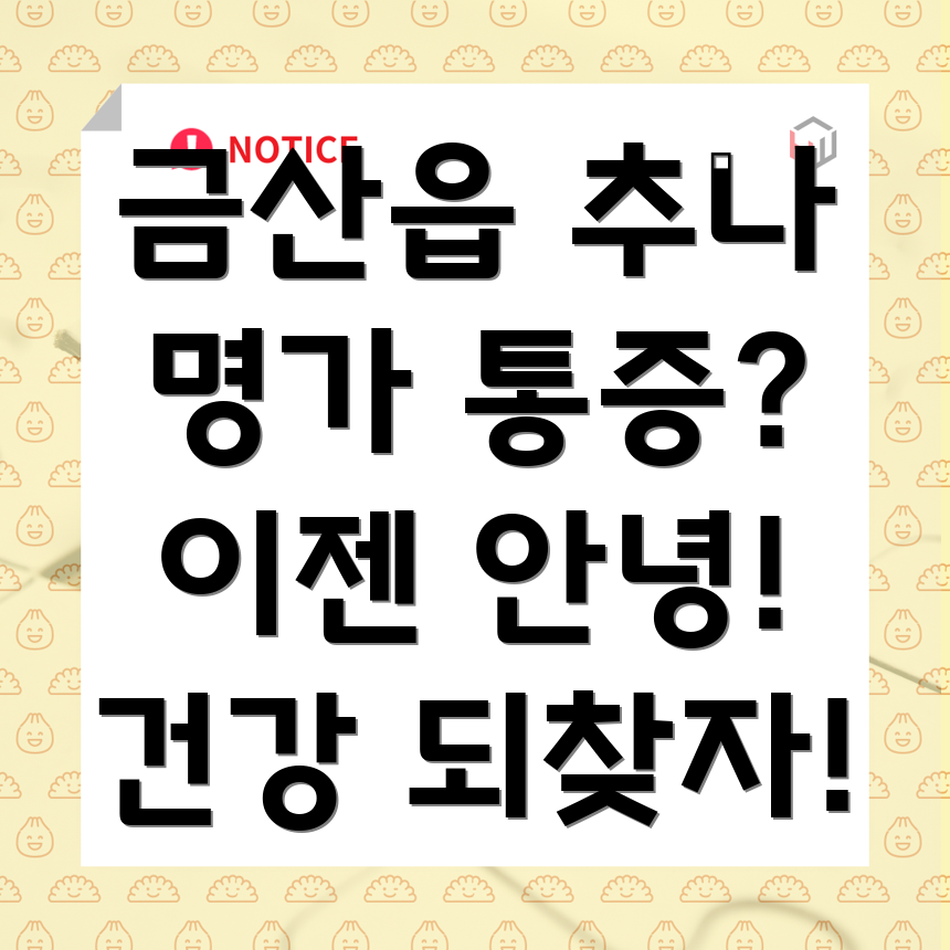 금산읍 추나요법