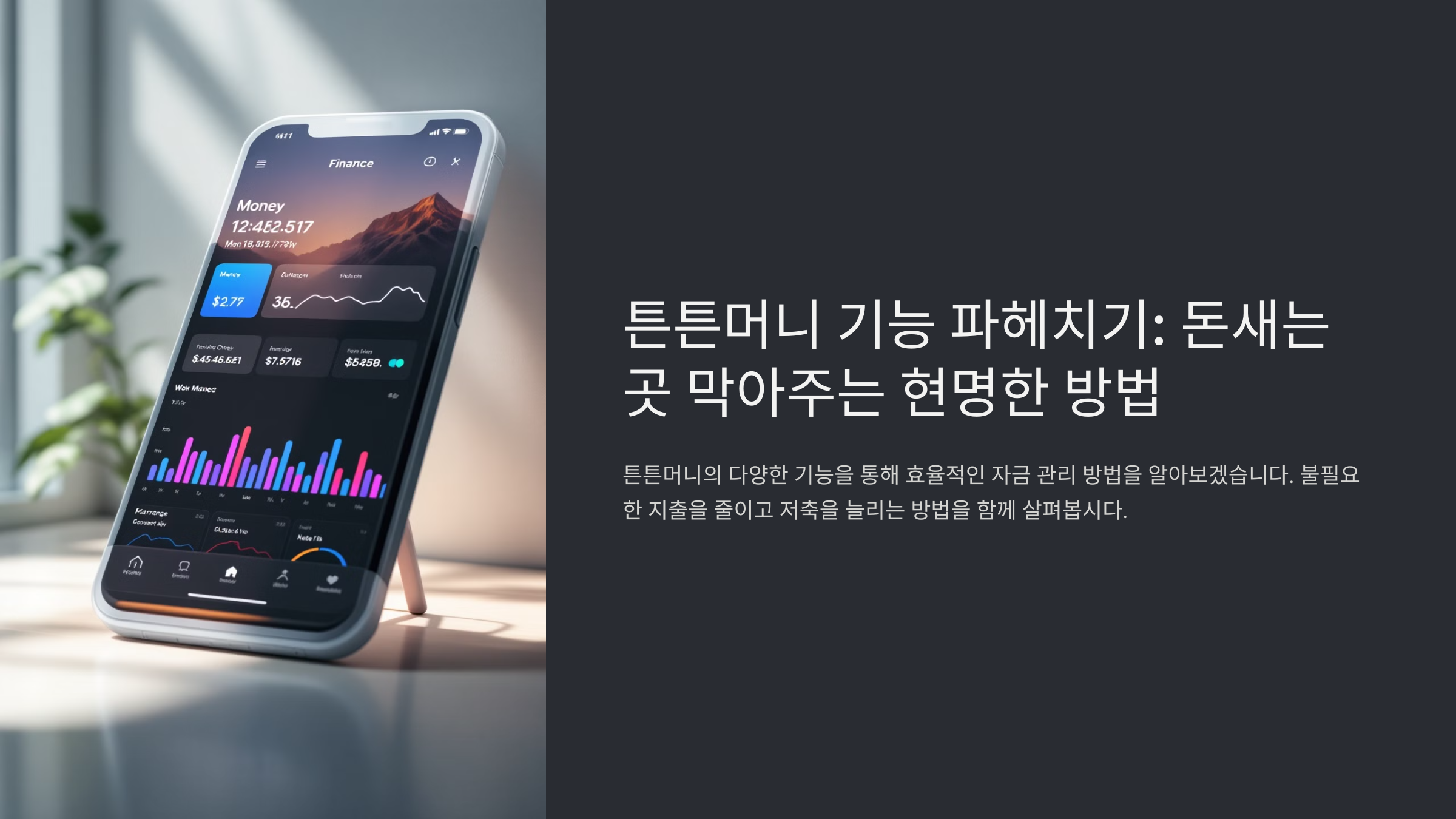 💸 돈새는 곳 막아주는 튼튼머니 핵심 기능 정리