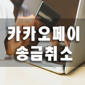  카카오페이 송금취소 방법 2가지