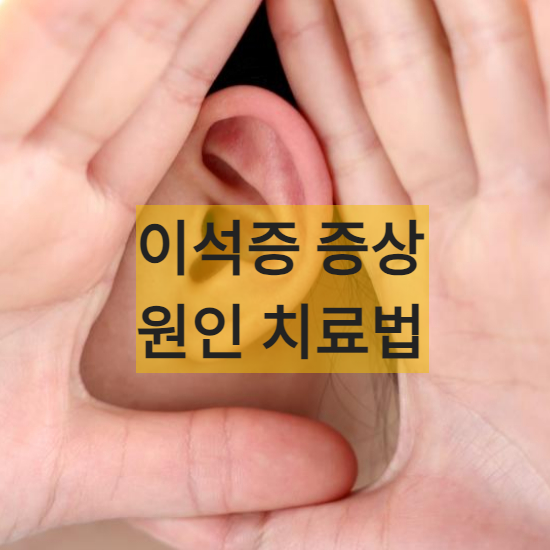 이석증 증상 원인 치료법 총정리