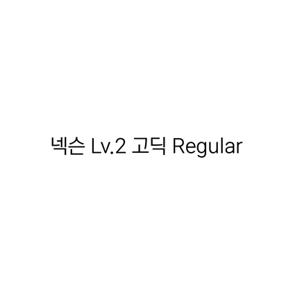  [고딕체]넥슨 Lv.2 고딕 Regular 폰트 다운로드(제작 : 넥슨)