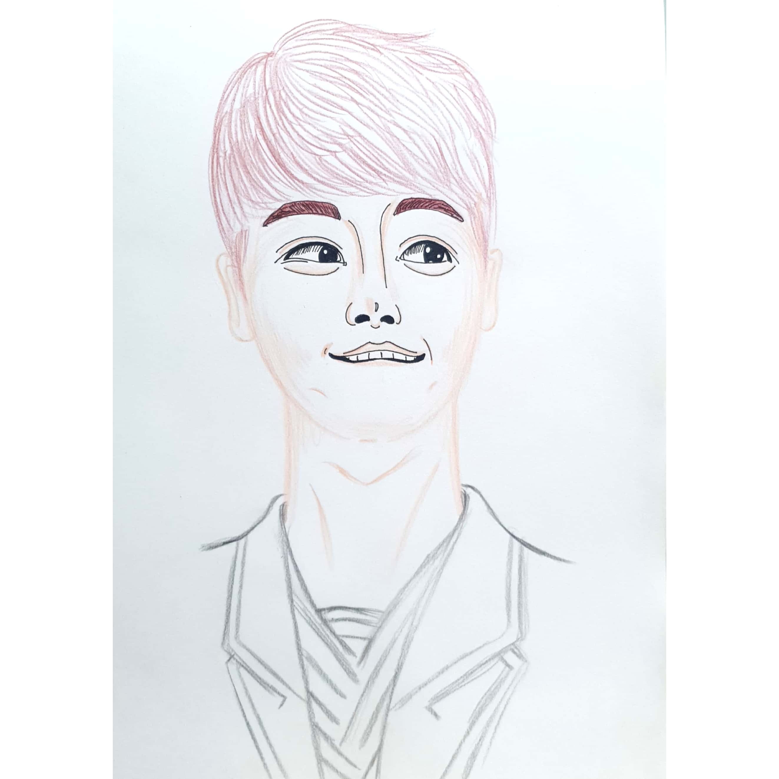  Smile 스마일 / 일러스트 그림 드로잉 / 인물화 그리기