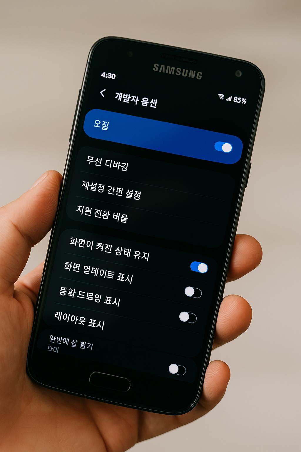 갤럭시 스마트폰에 숨겨진 ‘개발자 옵션’ 100% 활용법