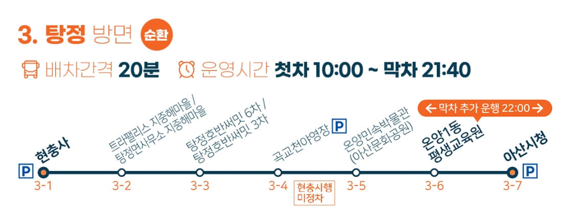 셔틀버스 노선도