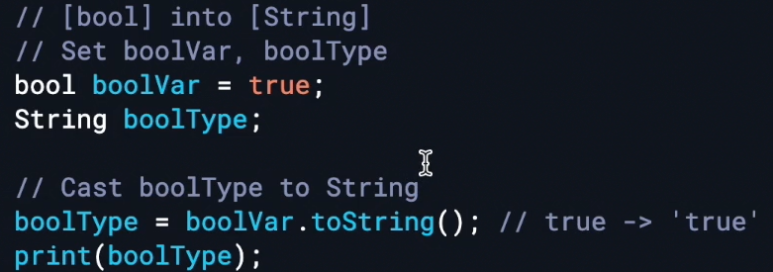 bool to String