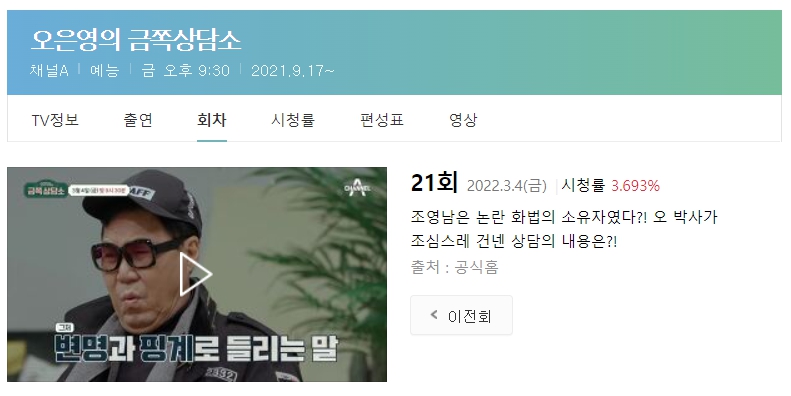  오은영 금쪽 상담소 조영남에게 역피라미드 대화법 조언